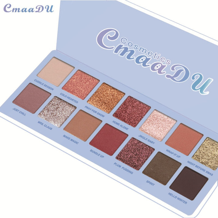14 Colors Eye Shadow Palette Matte Glitter Makeup Shimmer Eyeshadow Cosmetics Eyeshadow Pallete Highlight make up sets TSLM1
