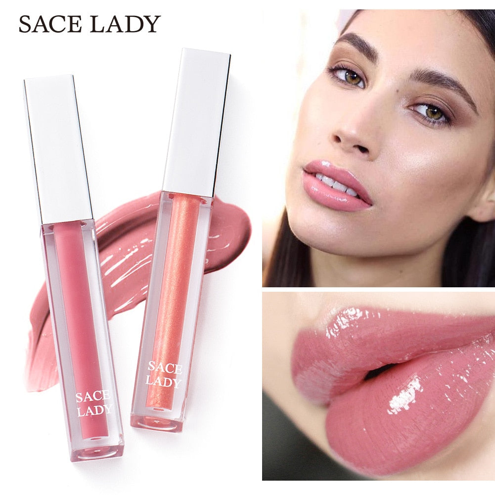 9 Color SACE LADY High Shine Lip Gloss Makeup Smooth Intense Glitter Lip Gloss Beauty Sexy Make Up Moisturizing Cosmetic TSLM1