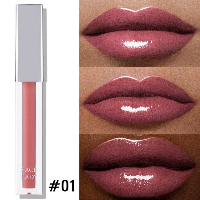 9 Color SACE LADY High Shine Lip Gloss Makeup Smooth Intense Glitter Lip Gloss Beauty Sexy Make Up Moisturizing Cosmetic TSLM1