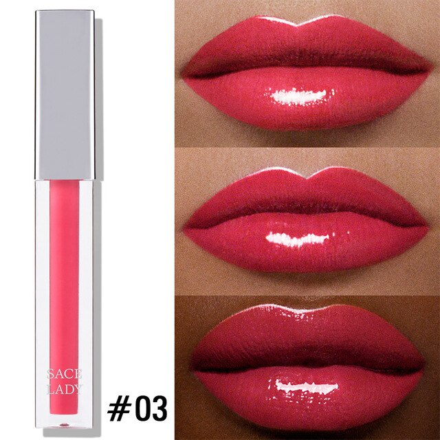 9 Color SACE LADY High Shine Lip Gloss Makeup Smooth Intense Glitter Lip Gloss Beauty Sexy Make Up Moisturizing Cosmetic TSLM1