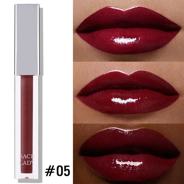 9 Color SACE LADY High Shine Lip Gloss Makeup Smooth Intense Glitter Lip Gloss Beauty Sexy Make Up Moisturizing Cosmetic TSLM1