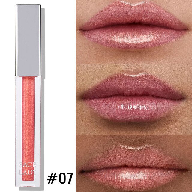9 Color SACE LADY High Shine Lip Gloss Makeup Smooth Intense Glitter Lip Gloss Beauty Sexy Make Up Moisturizing Cosmetic TSLM1