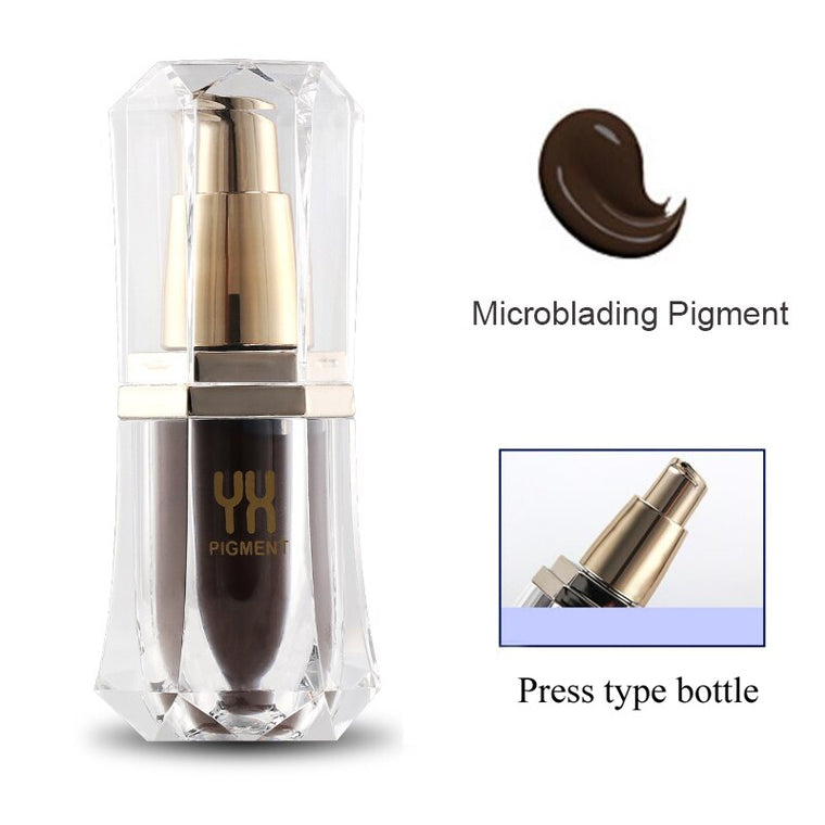 Professional Micro Pigment Organic Microblading Pigment Paste for Permanent Makeup Eyebrow/Lip Cosmetic Tattoo Ink Color Supply