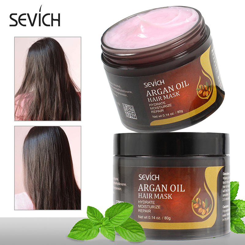 Sevich 80g Organic Argan Oil Hair Mask Repairs Damage Restore Soft For Keratin Hair & Scalp Treatment