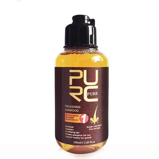 PURC Herbal Ginger Shampoo Hair Care Essence Care Prevention Hair Loss Promote Growth Shampoo Nourish Hair Care 100ML