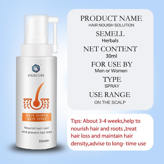 HAIRCUBE Hair Growth Serum Spray Treatment Hair Care Products for Hair Growth Oil Natural Organic Hair Tonic Beauty Products