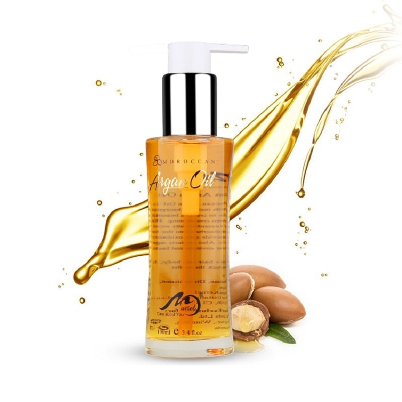 100% Natural Organic Argan Oil 100ml  Moroccan Haircare Essential Oil Nourish Scalp Reply Now Repair Hydrating Treatment