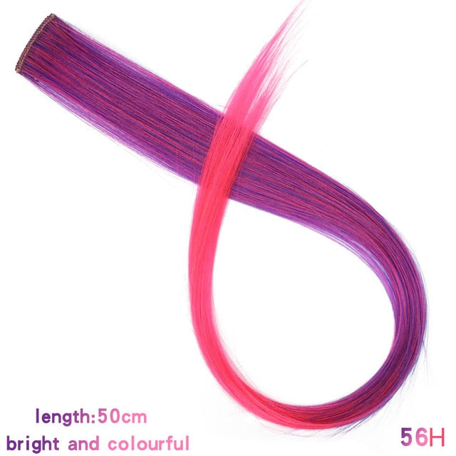 MUMUPI Long Straight color Hair Piece Hair Extensions Clip In hair extensions Highlight extensiones de cabello natural