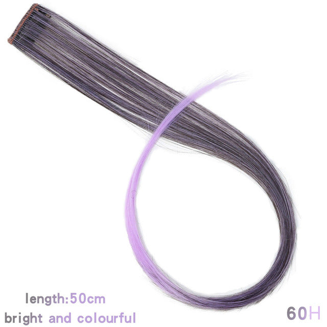 MUMUPI Long Straight color Hair Piece Hair Extensions Clip In hair extensions Highlight extensiones de cabello natural