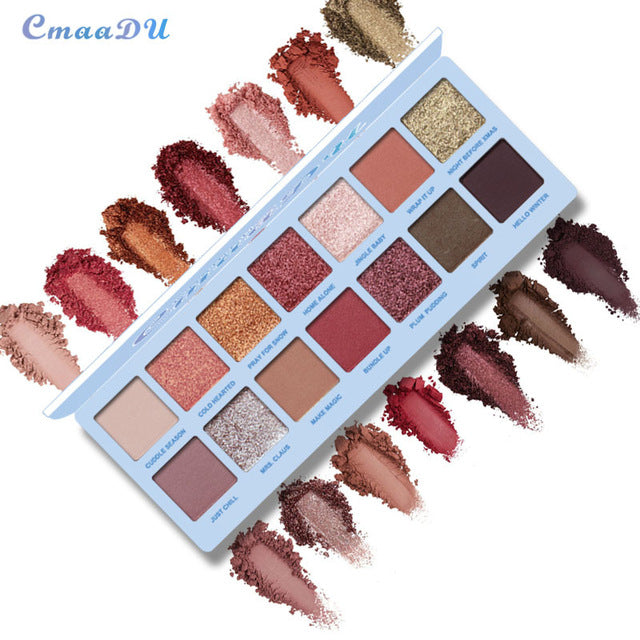 14 Colors Eye Shadow Palette Matte Glitter Makeup Shimmer Eyeshadow Cosmetics Eyeshadow Pallete Highlight make up sets TSLM1
