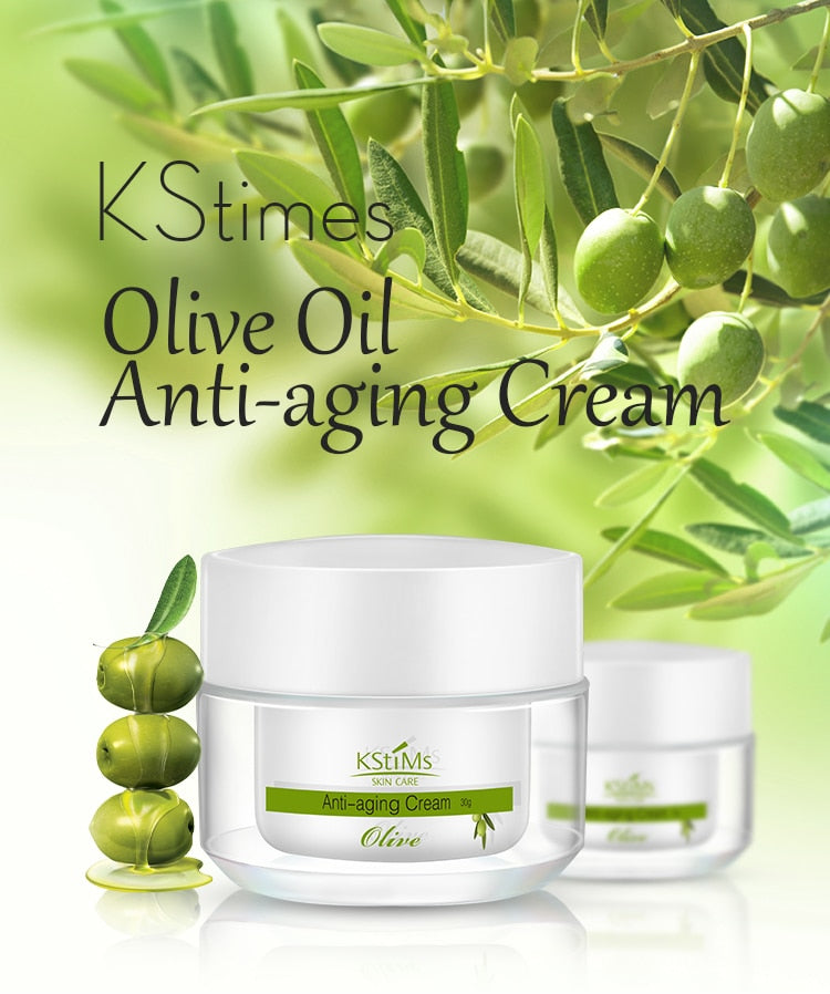 KStimes Olive Oil Organic Anti Aging Cream Retinol Anti-aging Anti Wrinkle Moisturizing Beauty Face Cream
