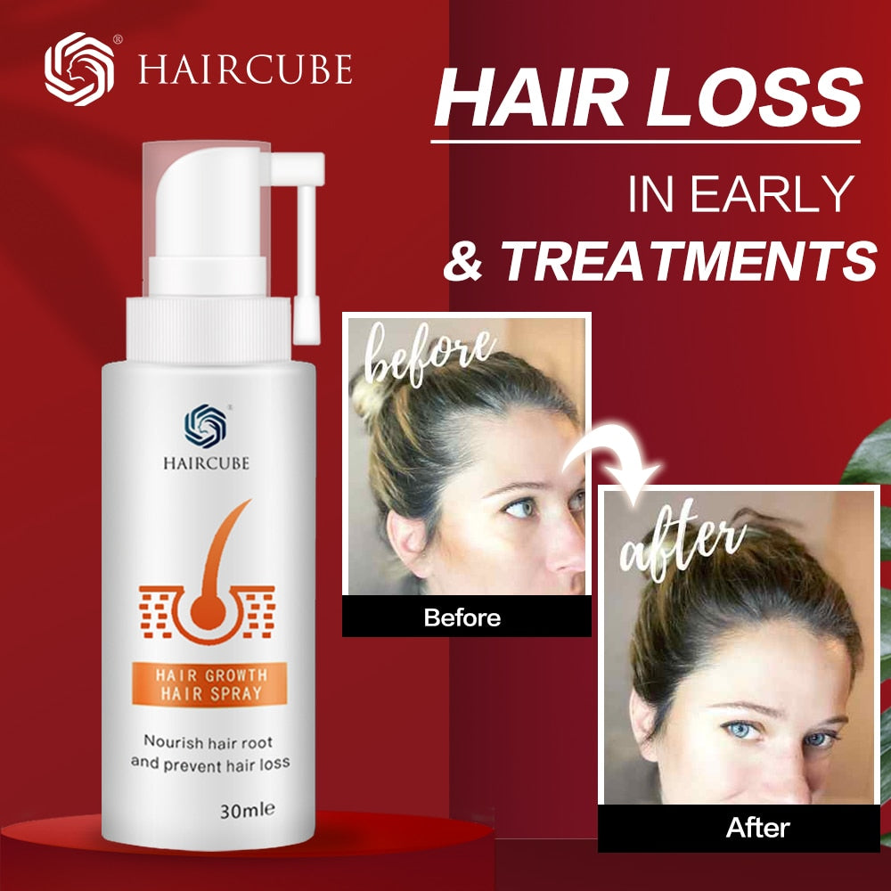 HAIRCUBE Hair Growth Spray Anti Hair Loss Products for Fast Hair Growth Oil Natural Organic Hair Tonic Hair Care Products