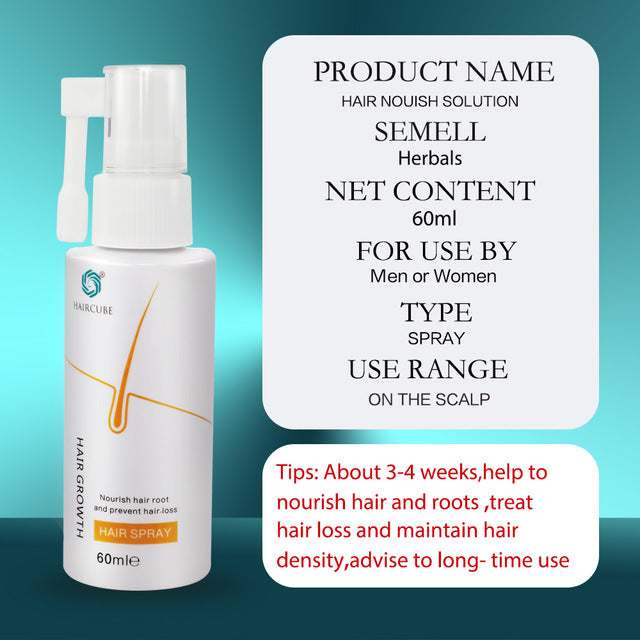 HAIRCUBE Hair Growth Spray Anti Hair Loss Products for Fast Hair Growth Oil Natural Organic Hair Tonic Hair Care Products